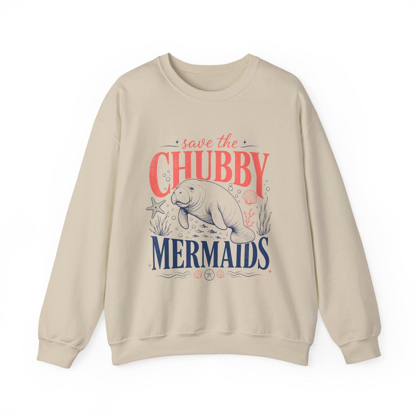 Chubby Mermaids Crewneck Sweatshirt