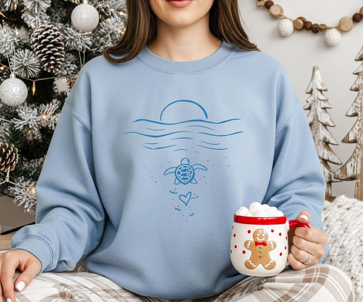Coastal Sea Turtle Sweatshirt