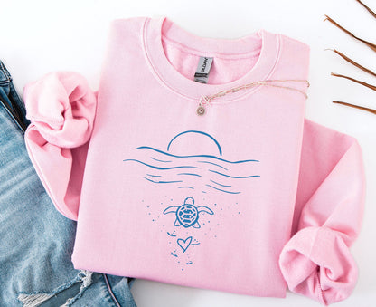 Coastal Sea Turtle Sweatshirt