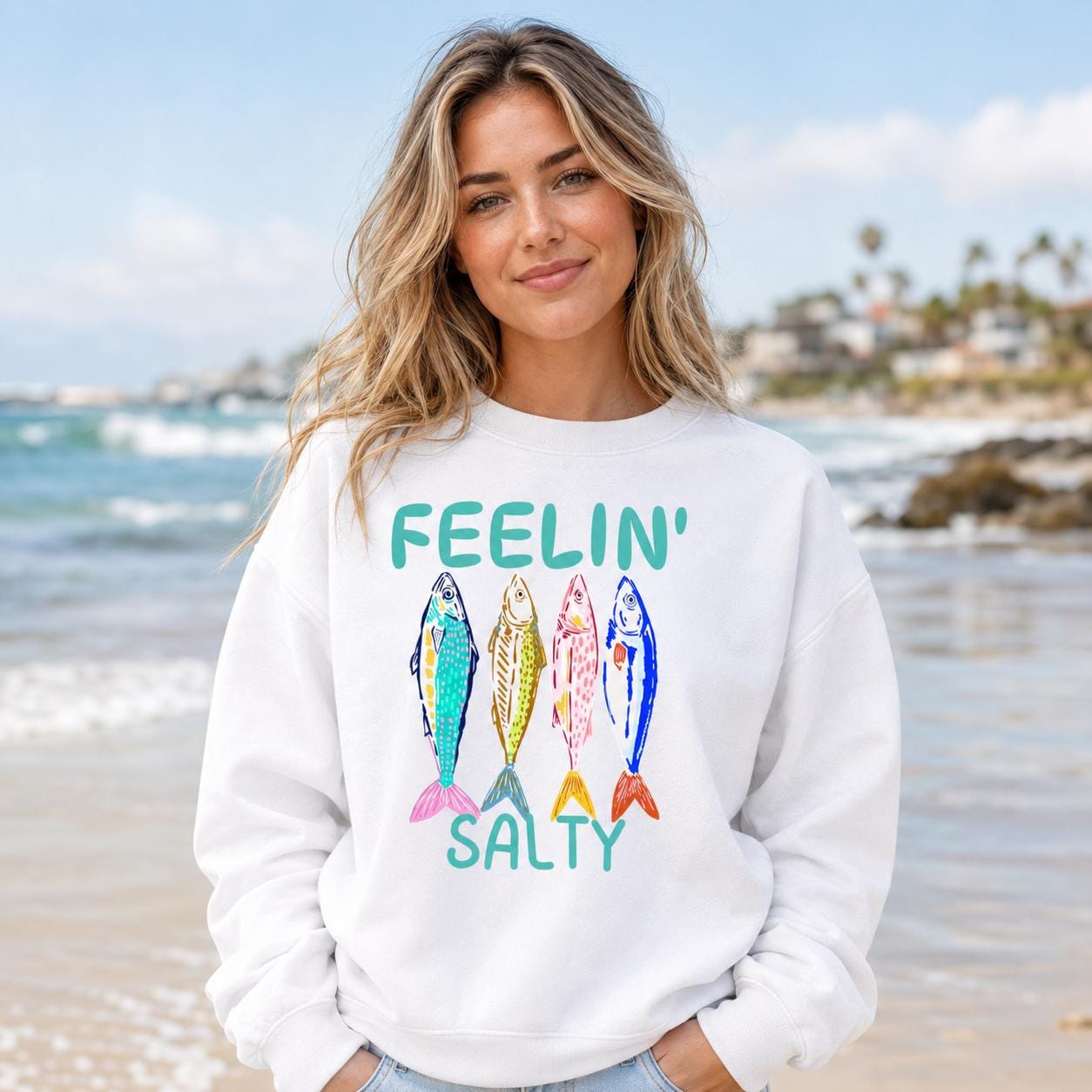 Feelin’ Salty Fish Sweatshirt