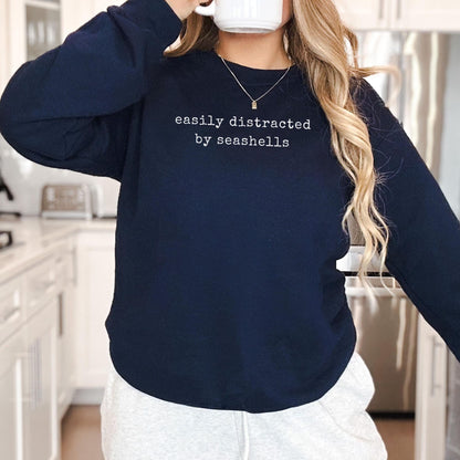 Easily Distracted By Seashells Sweater
